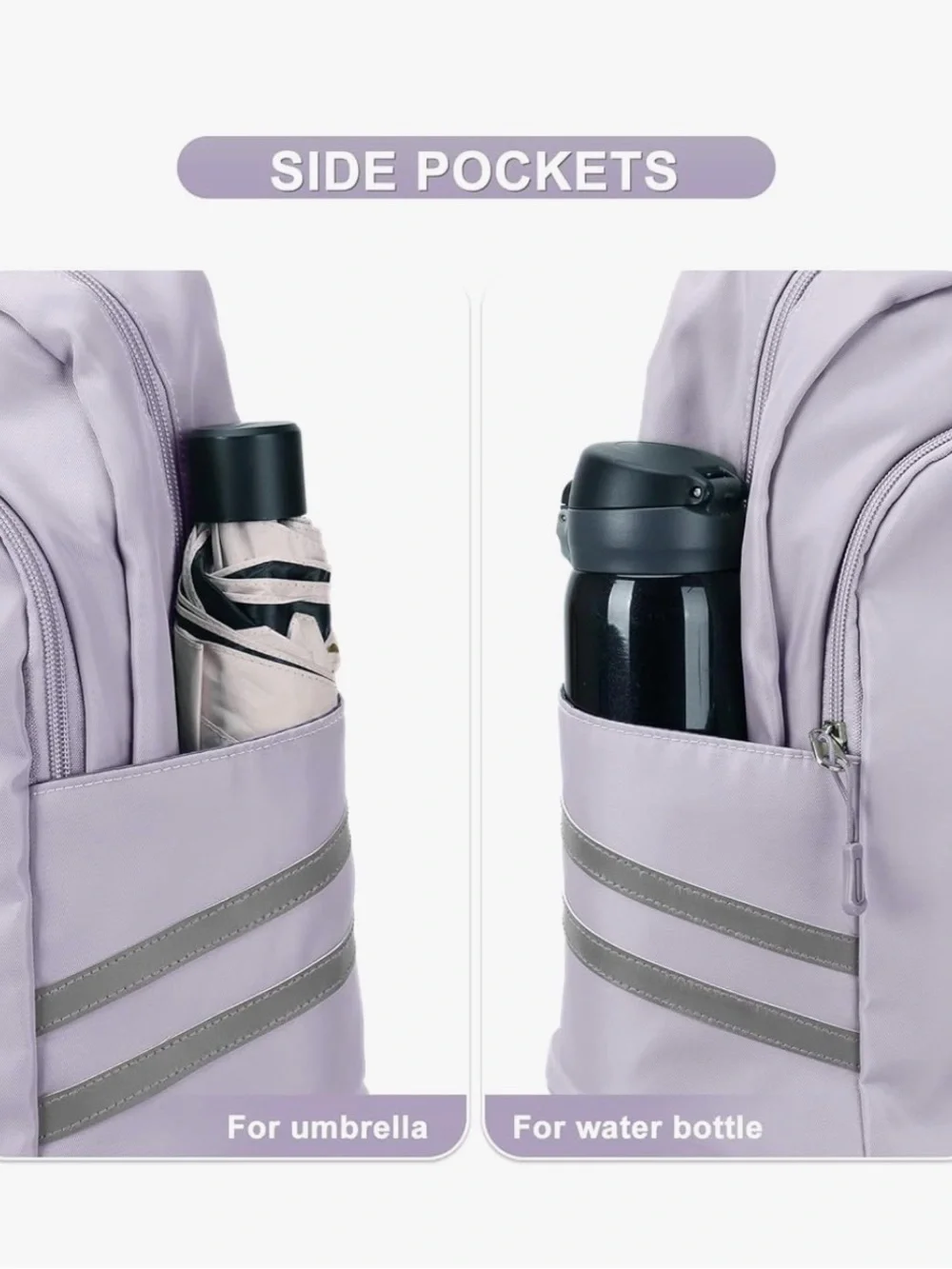 NWT Coofay Lavender Gym Backpack Shoe & Wet Compartment